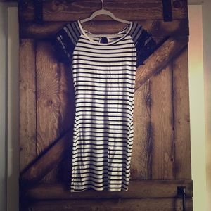 Striped mini dress